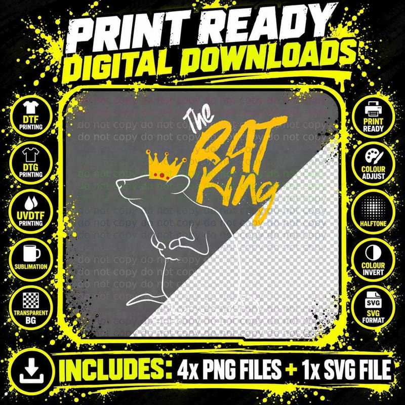 The Rat King Tshirt, Mouse Nutcracker Ballet Dance Gifts Png SVG Digital Bundle