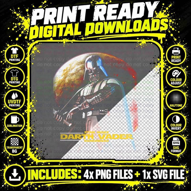 Darth Vader Remembers T-Shirt, Print, Sci-Fi Fan Gift Png SVG Digital Bundle
