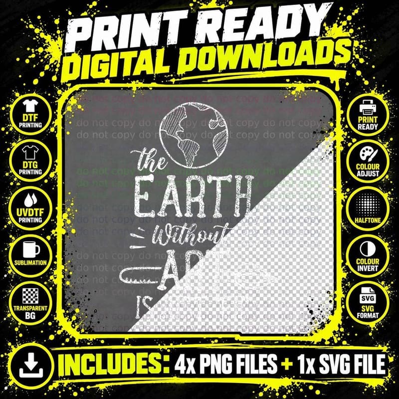 Earth Without Art Is Just Eh Artist Artists Job Artistic Png SVG Digital Bundle