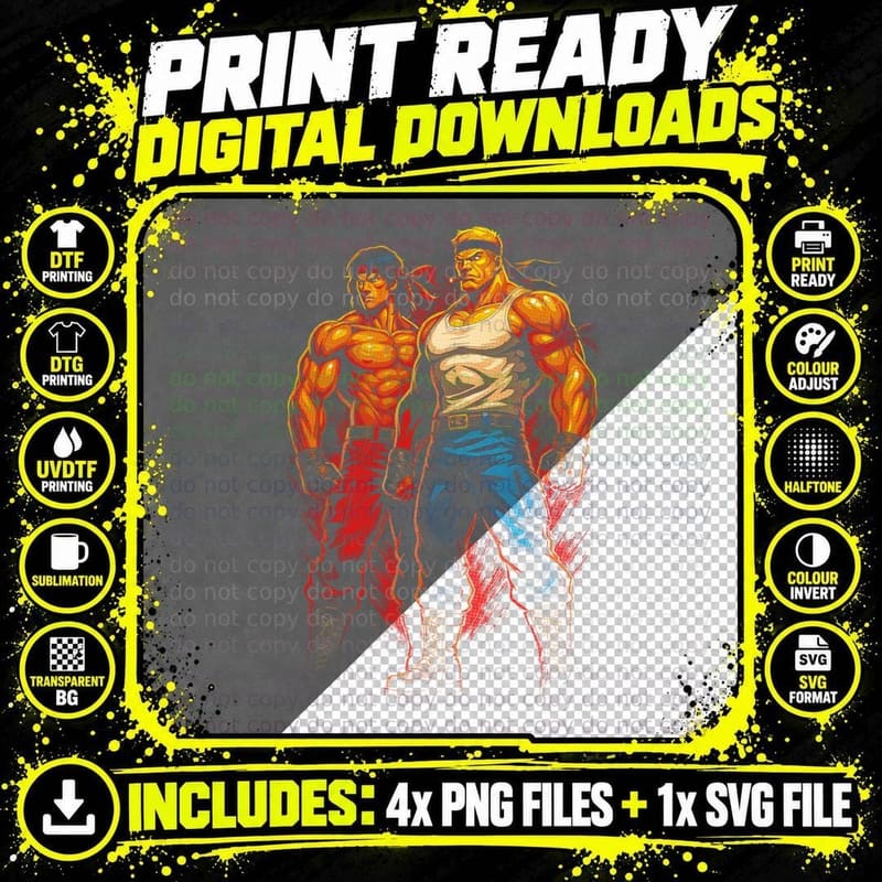 Poses T-Shirt, Comic Book Art, Action Figure Tee Png SVG Digital Bundle