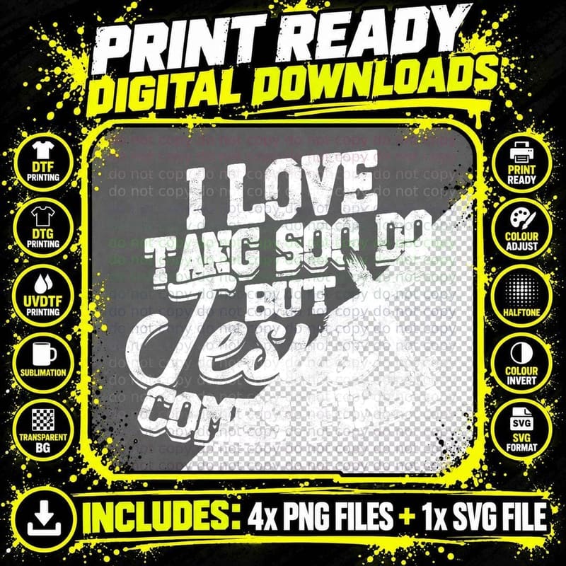 Tang Soo Do Instructor Dojang Korean Martial Art Tang Png SVG Digital Bundle