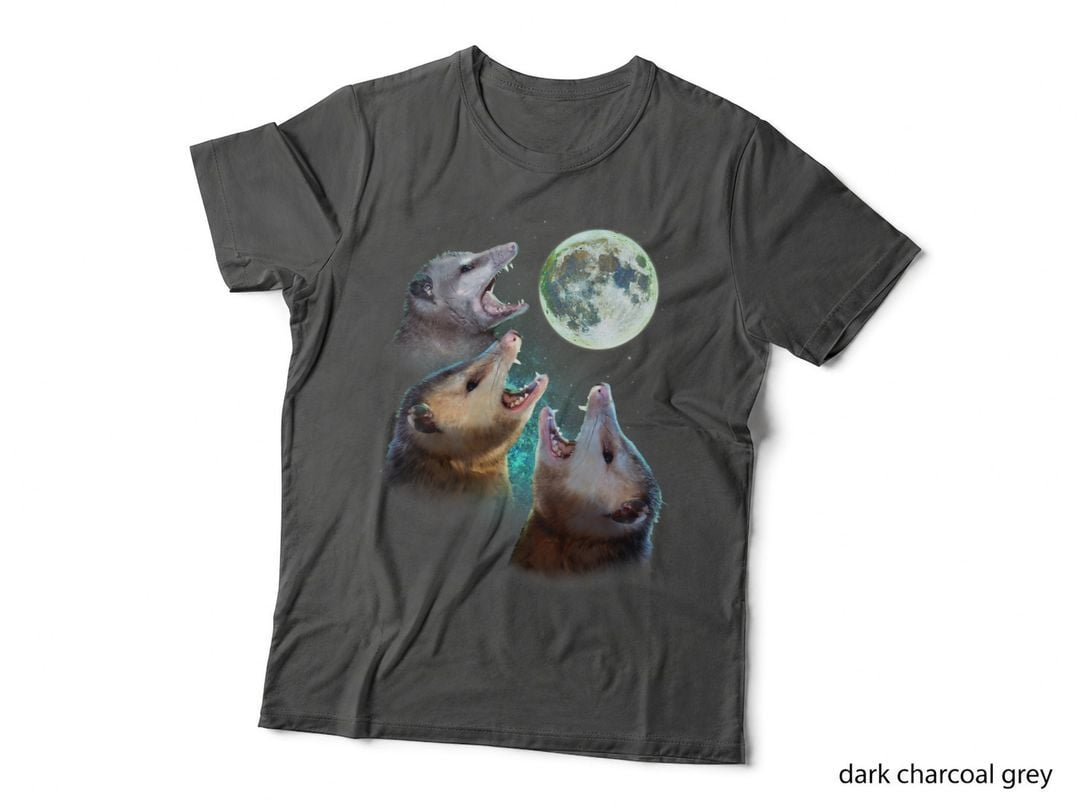 Three Opposum Moon with 3 Possums and Dead Moon Costume, T-Shirt