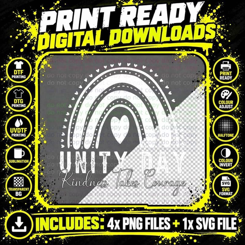 Unity Day Shirt Orange Unity Day Shirt Orange Anti Png SVG Digital Bundle