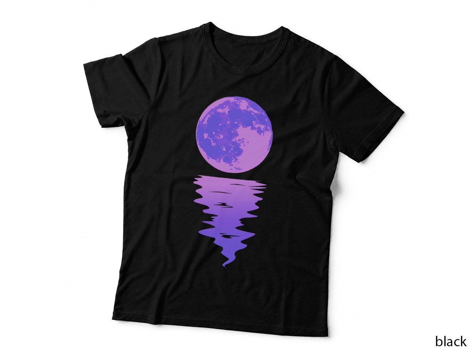 Vaporwave Aesthetic Purple Moon Pastel Moonlight Graphic T-Shirt