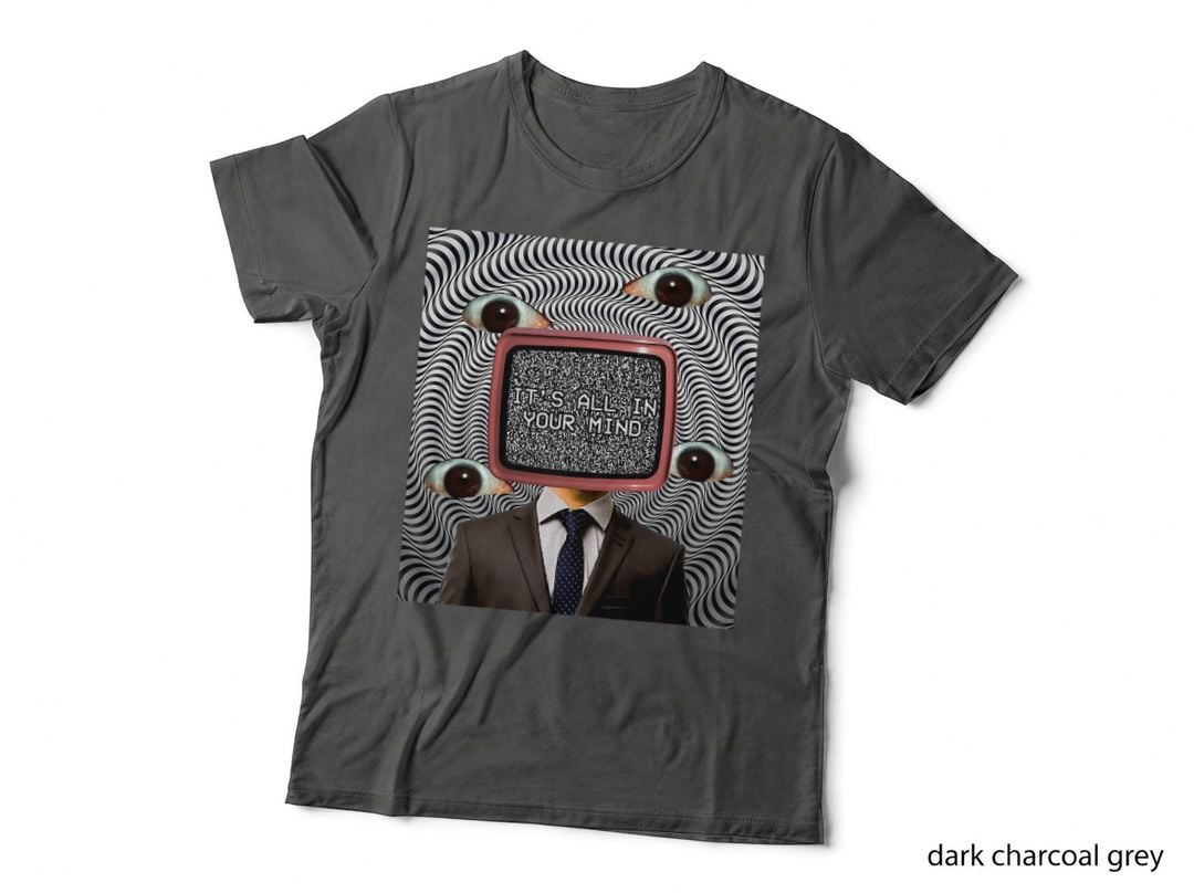 Weirdcore Aesthetic Weird Eyes Optical Illusion Oddcore T-Shirt