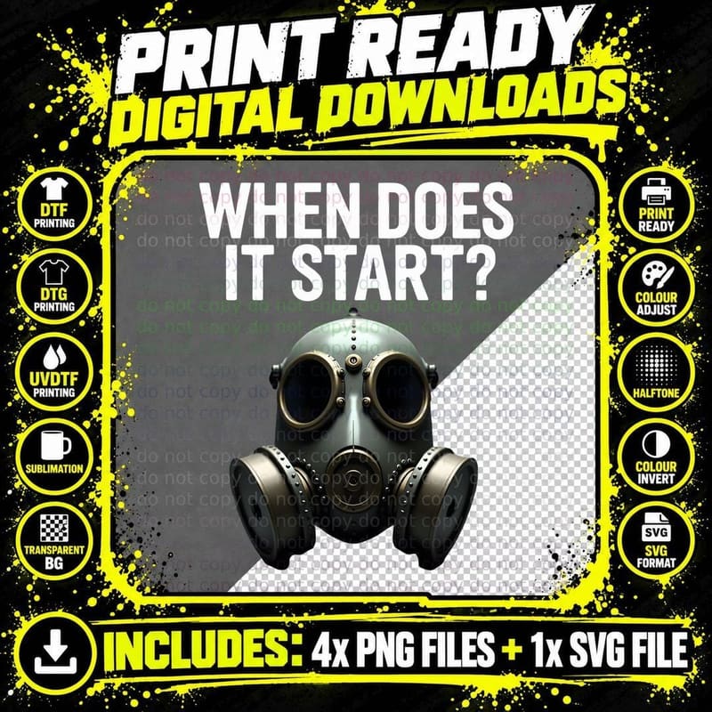 When Does It Start Shirt, Conspiracy Theory Png SVG Digital Bundle