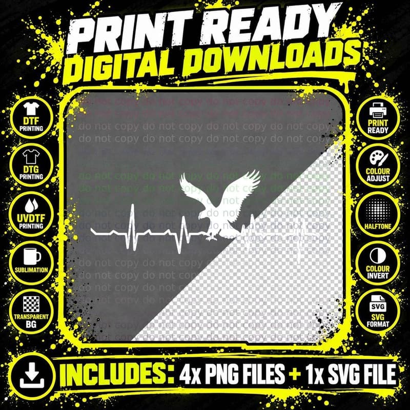 American Eagle America T-Shirt Png SVG Digital Bundle