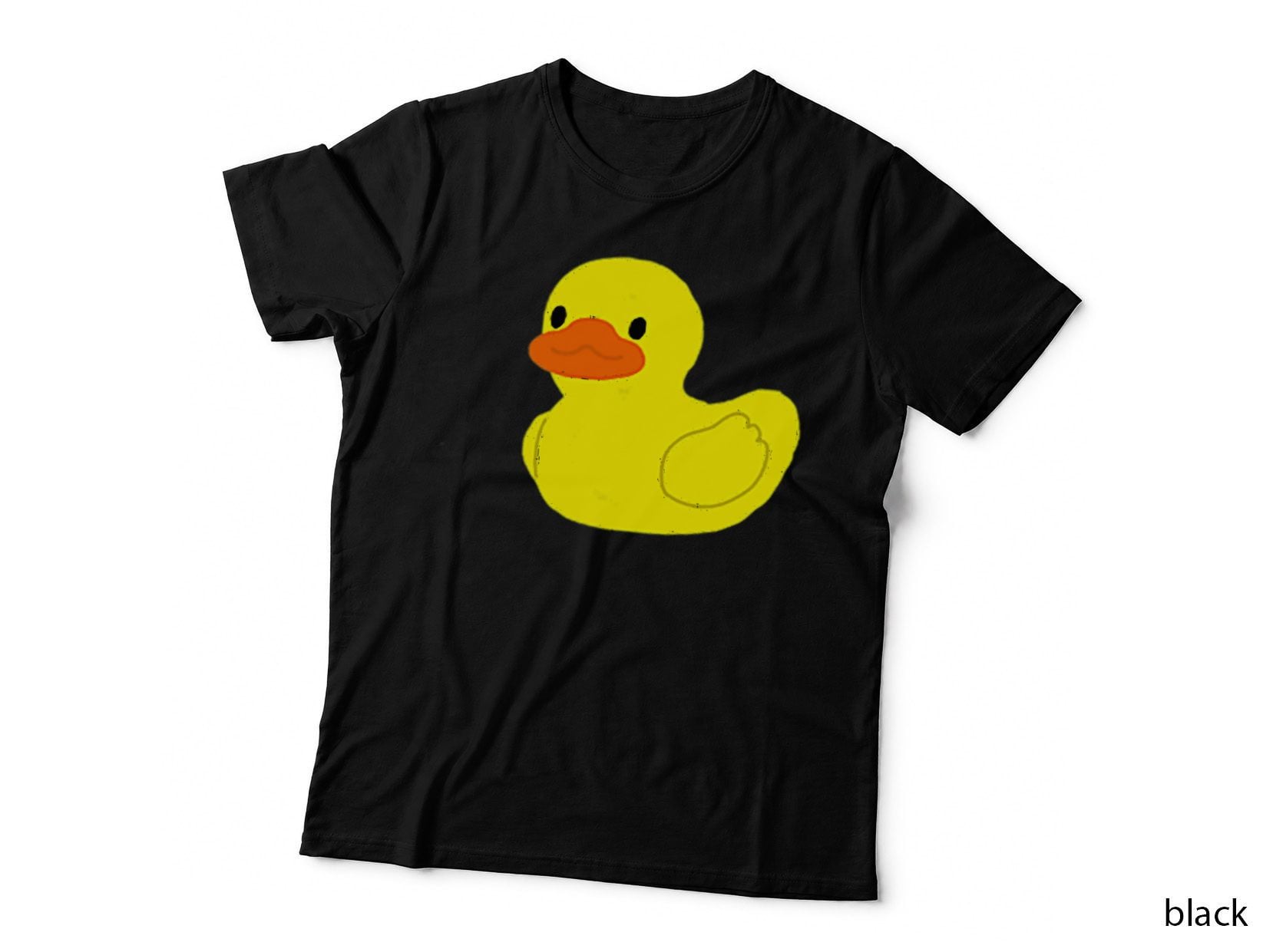 Cute & Simple Little Yellow Rubber Ducky Duck Graphic Print T-Shirt