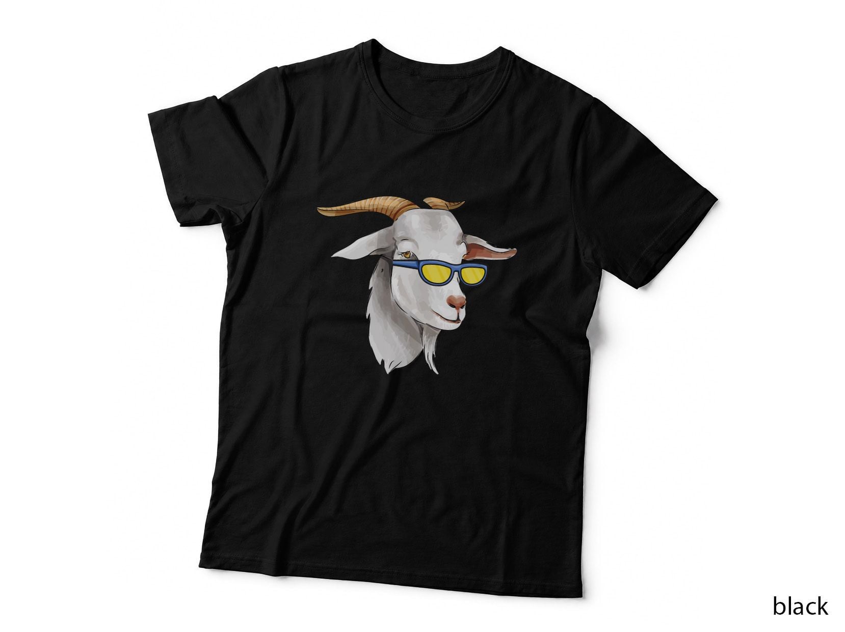 Cute Hippie Goat Head Design Greatest of All Time T-Shirt