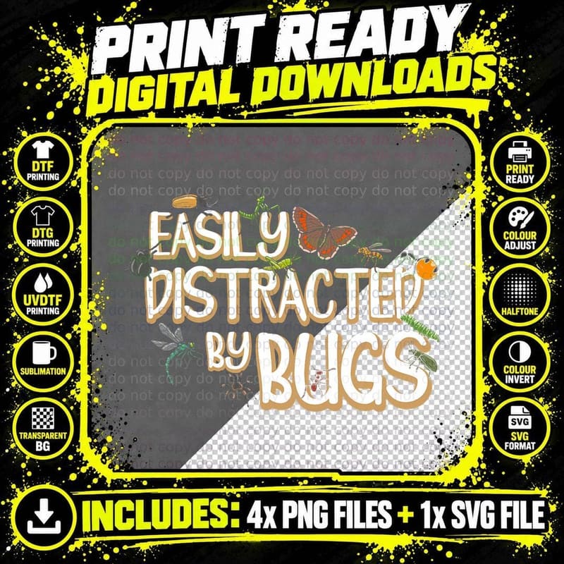 Insect Lover Bug Catcher Bug Catching Entomologist Png SVG Digital Bundle