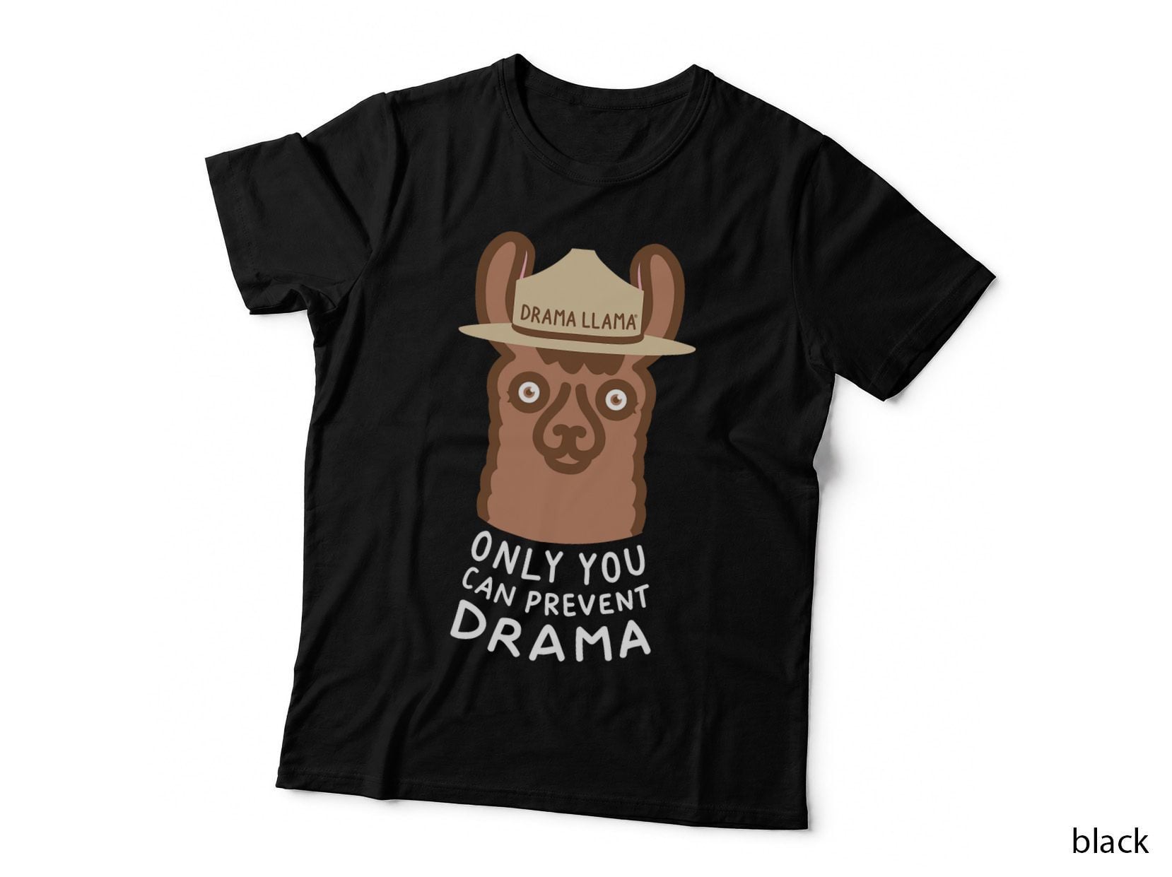 Original Smokey the Llama Only You Can Prevent Drama T-Shirt