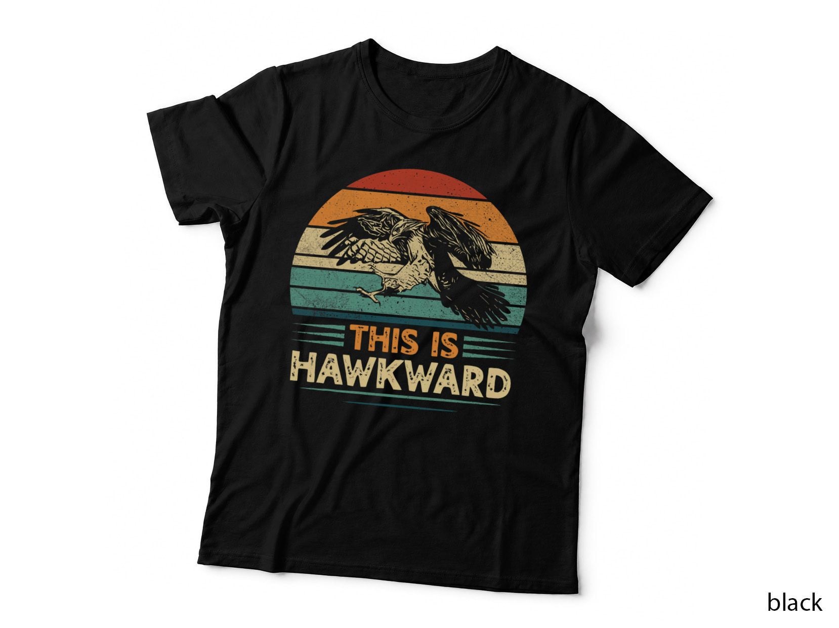 This Is Hawkward Pun for a Hawk Birder T-Shirt