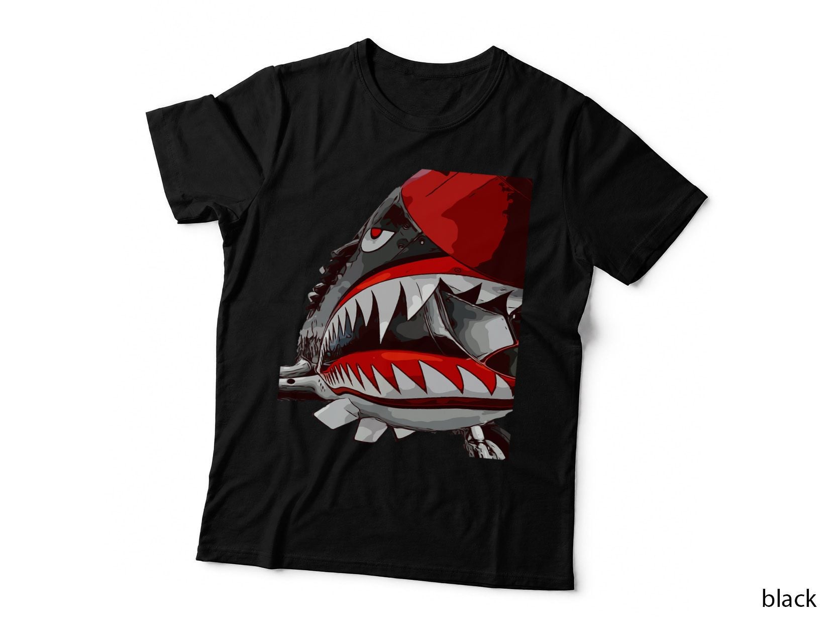 American WW2 Planes P-40 Warhawk Plane Spotting WW History T-Shirt