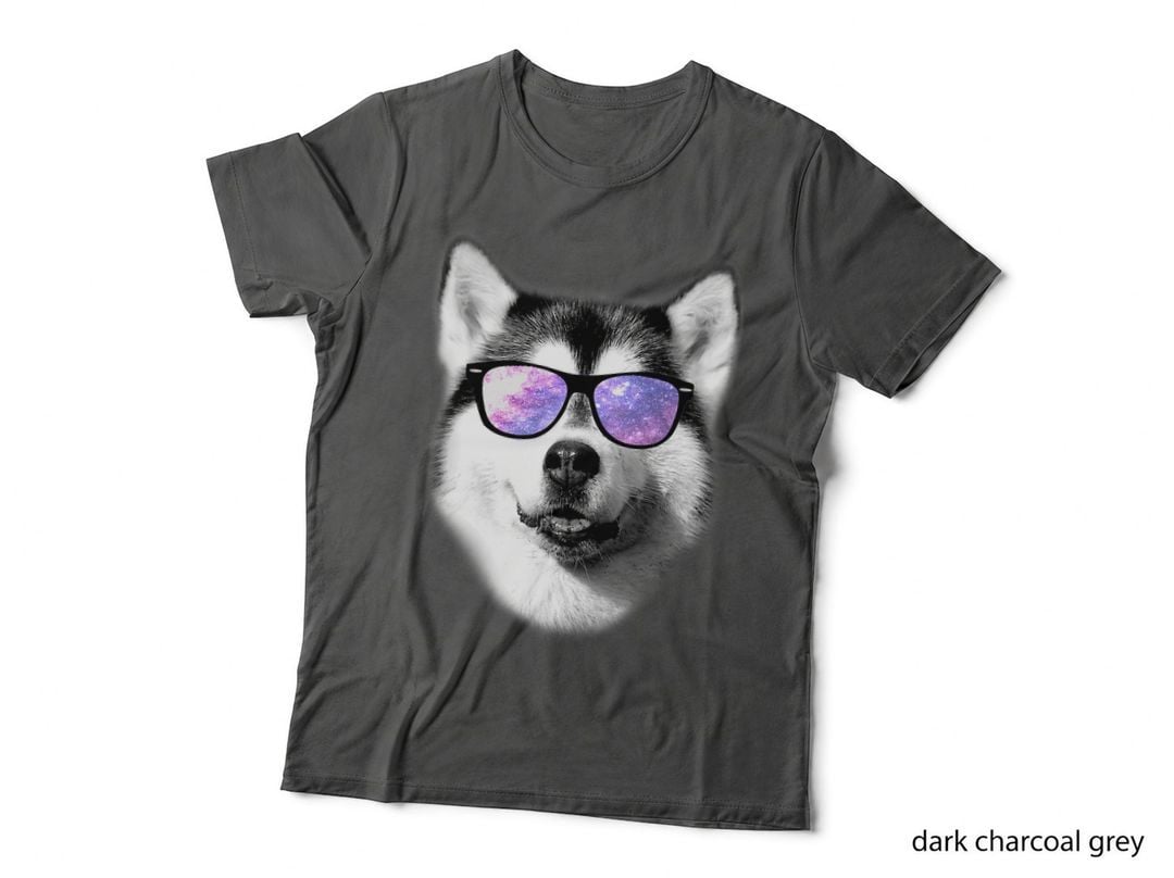 Cool Siberian Husky T Shirt Gift for Men Women Boys & Girls