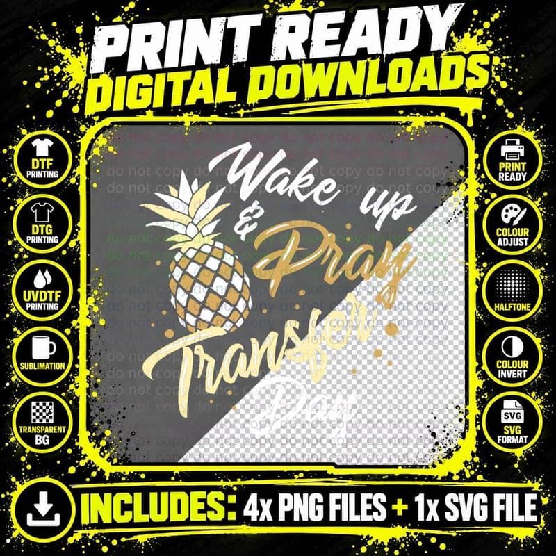 Embryo Transfer DAY GIFT Wake Pray Transfer Day T-Shirt Png SVG Digital Bundle