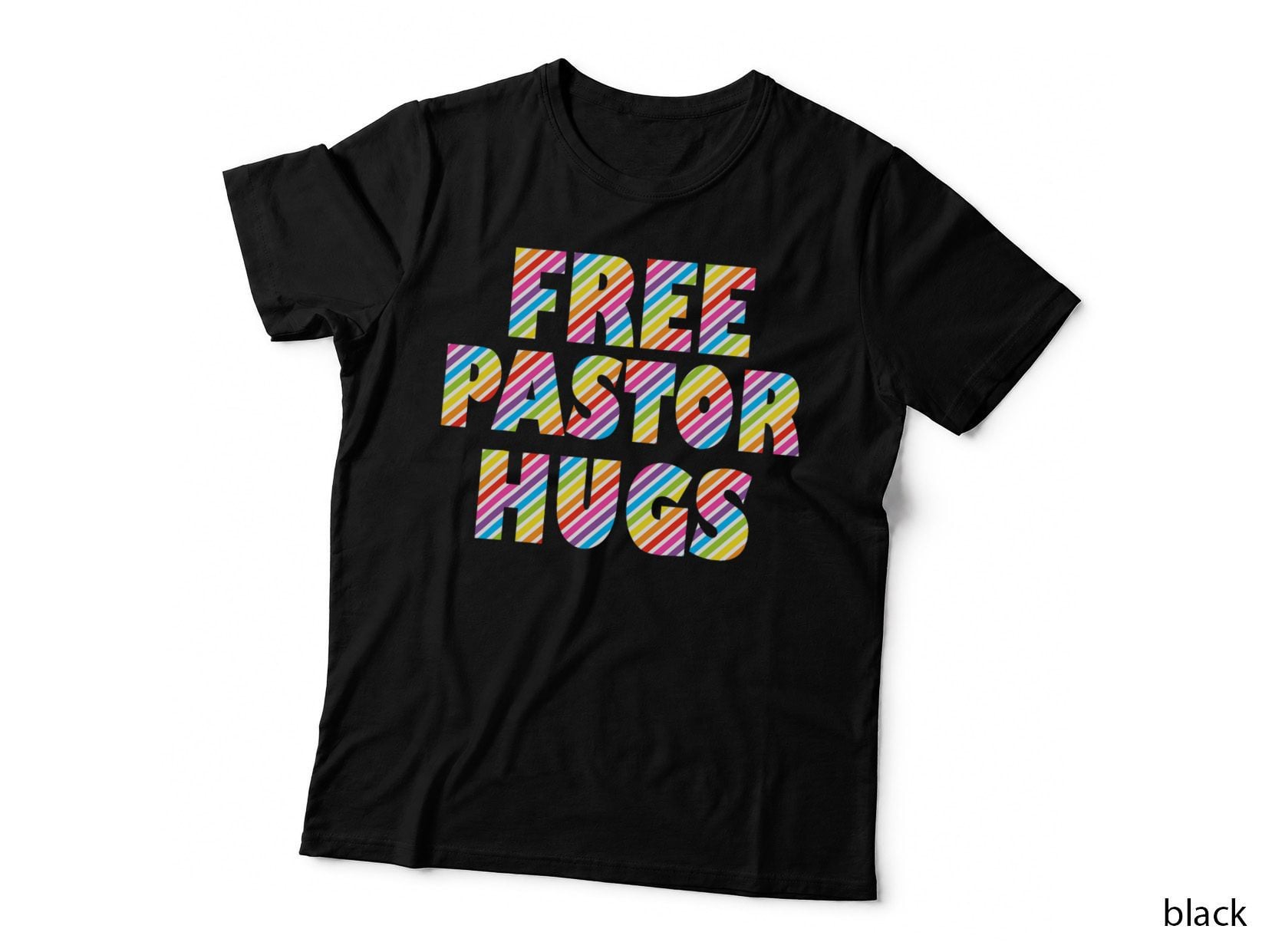 Free Pastor Hugs Gay Support Shirt T-Shirt