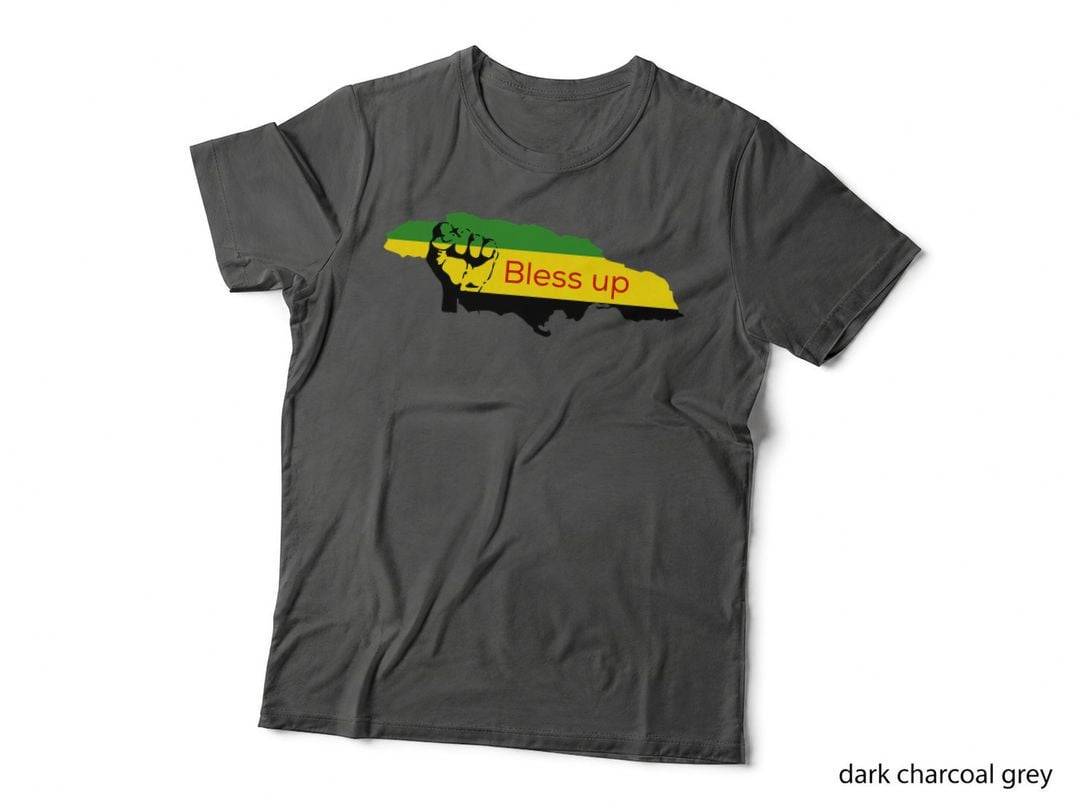 GGT Jamaican Rasta Colors Bless up Souvenir Tshirt