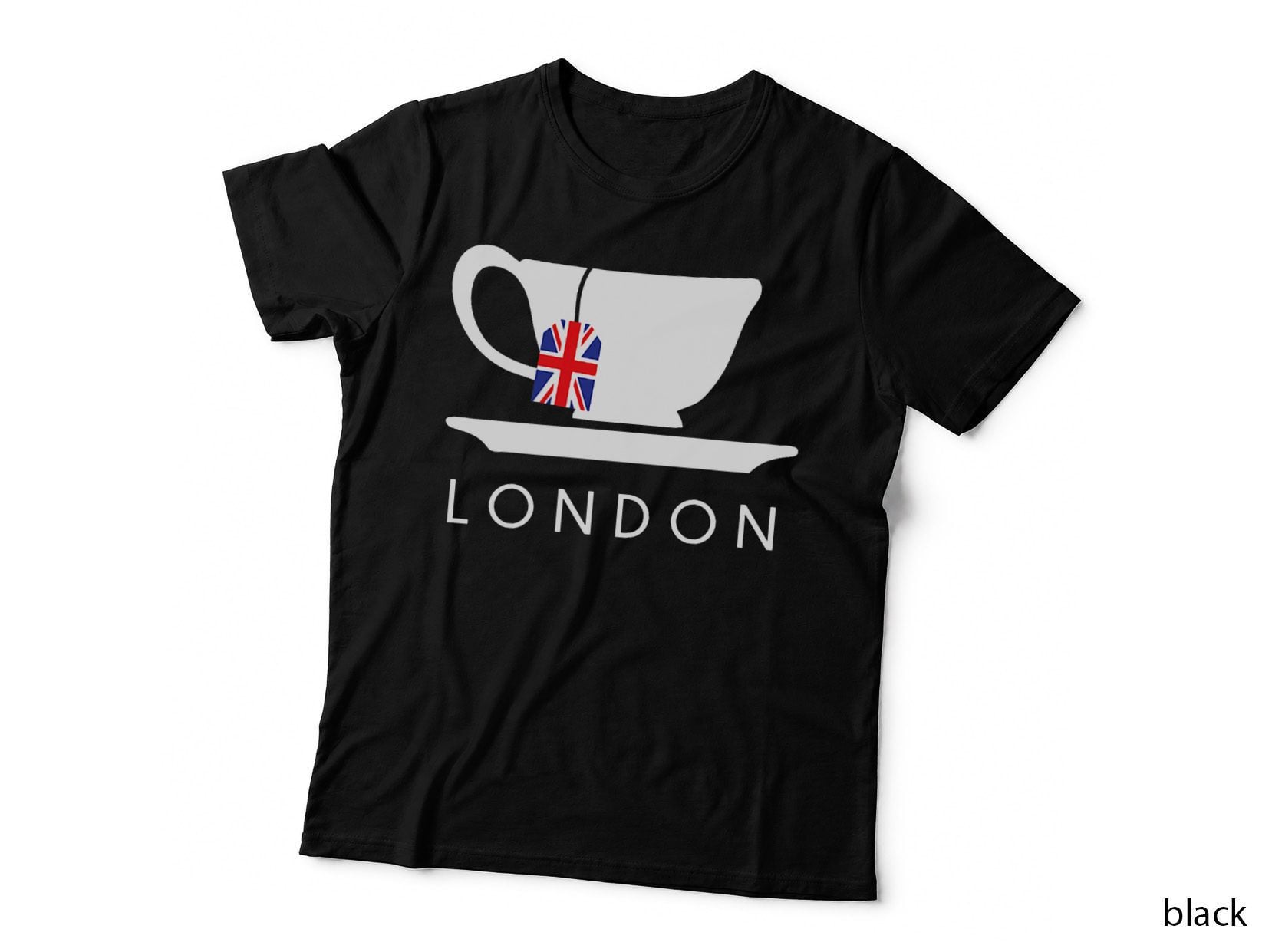 London UK Tea Shirt Cool British Teacup Gift T-Shirt