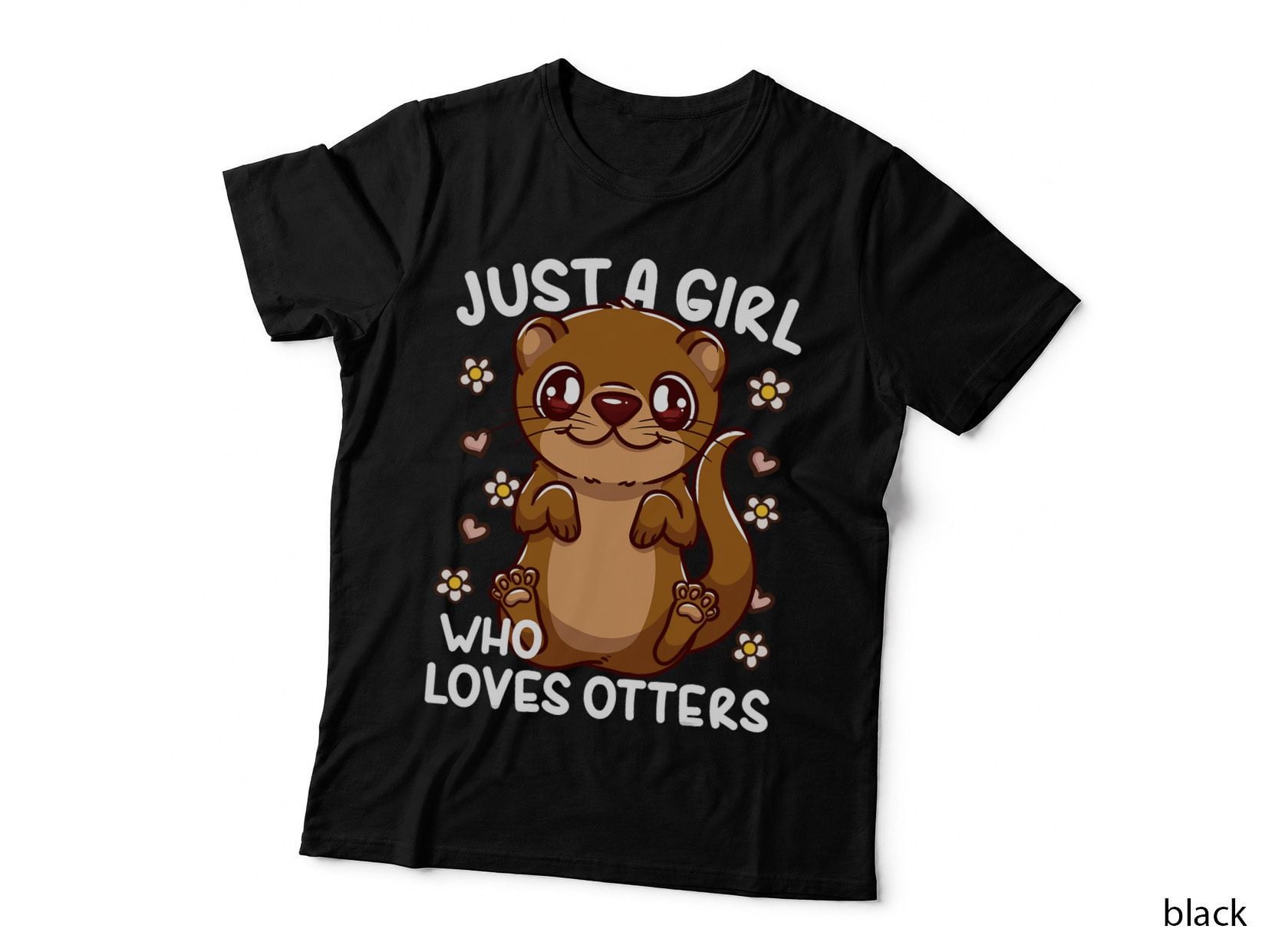 Otter Just a Girl Who Loves Otters T-Shirt