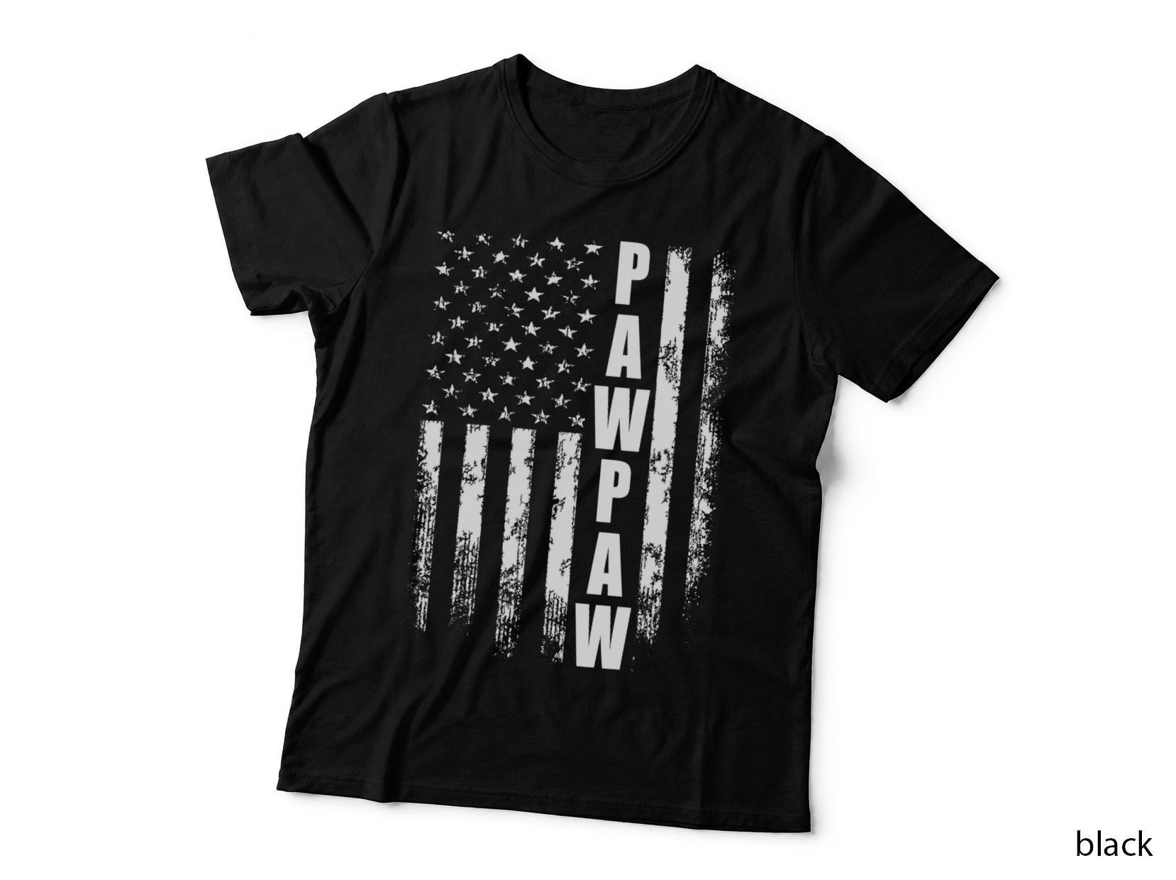 Pawpaw Gift America Flag Gift for Men Father's Day T-Shirt