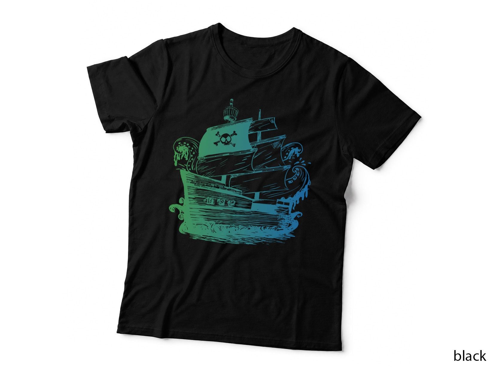 Pirate Ship T-Shirt Men Women Kids Nautical Boat Shirt