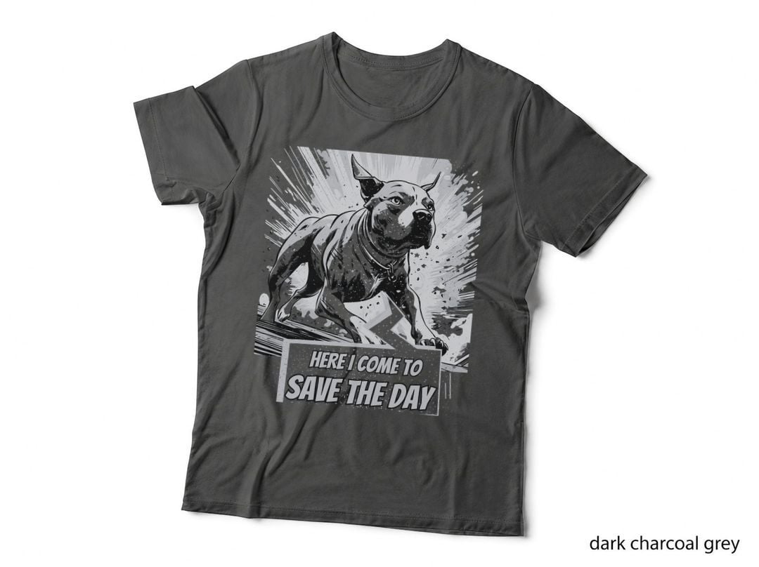 Pitbull Pit Bull Comics Style T-Shirt
