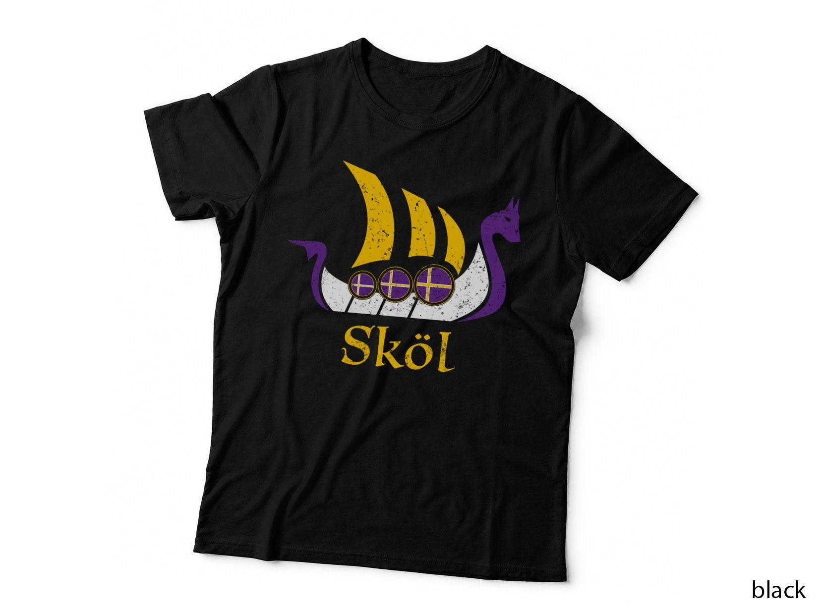 Skol Hoodie Sweatshirt Nordic Scandinavian Vikings Boat T-Shirt