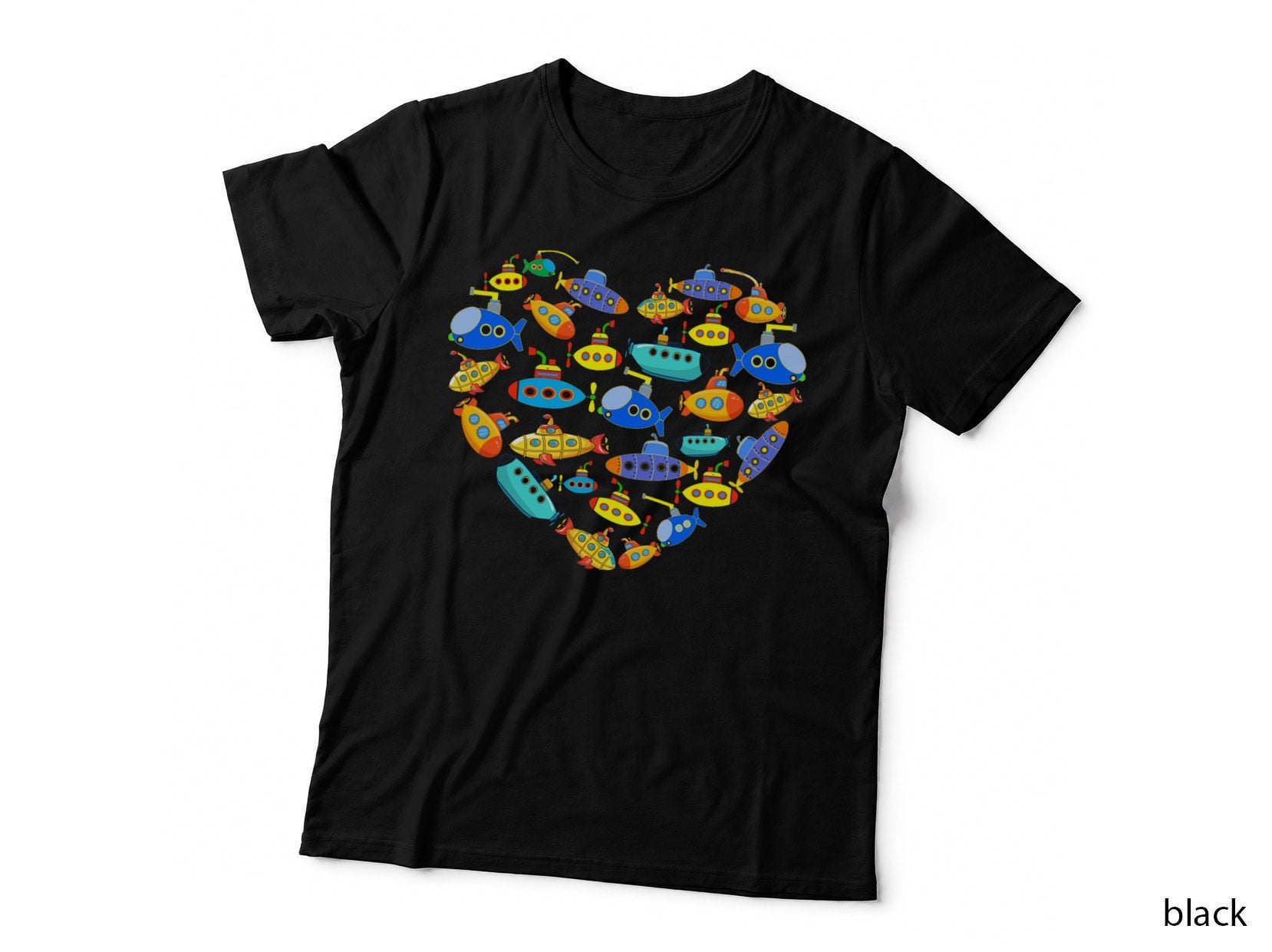 Submarine Lover Heart for Boys Kids Toddlers Submarine T-Shirt