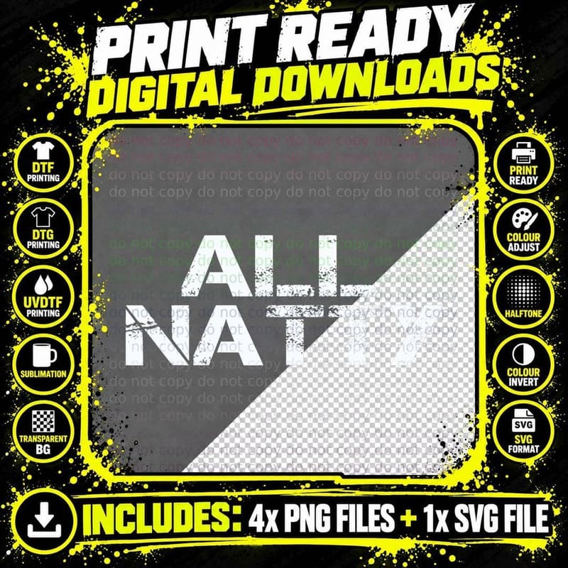 All Natty All Natural Bodybuilding T Shirt Body Building Png SVG Digital Bundle