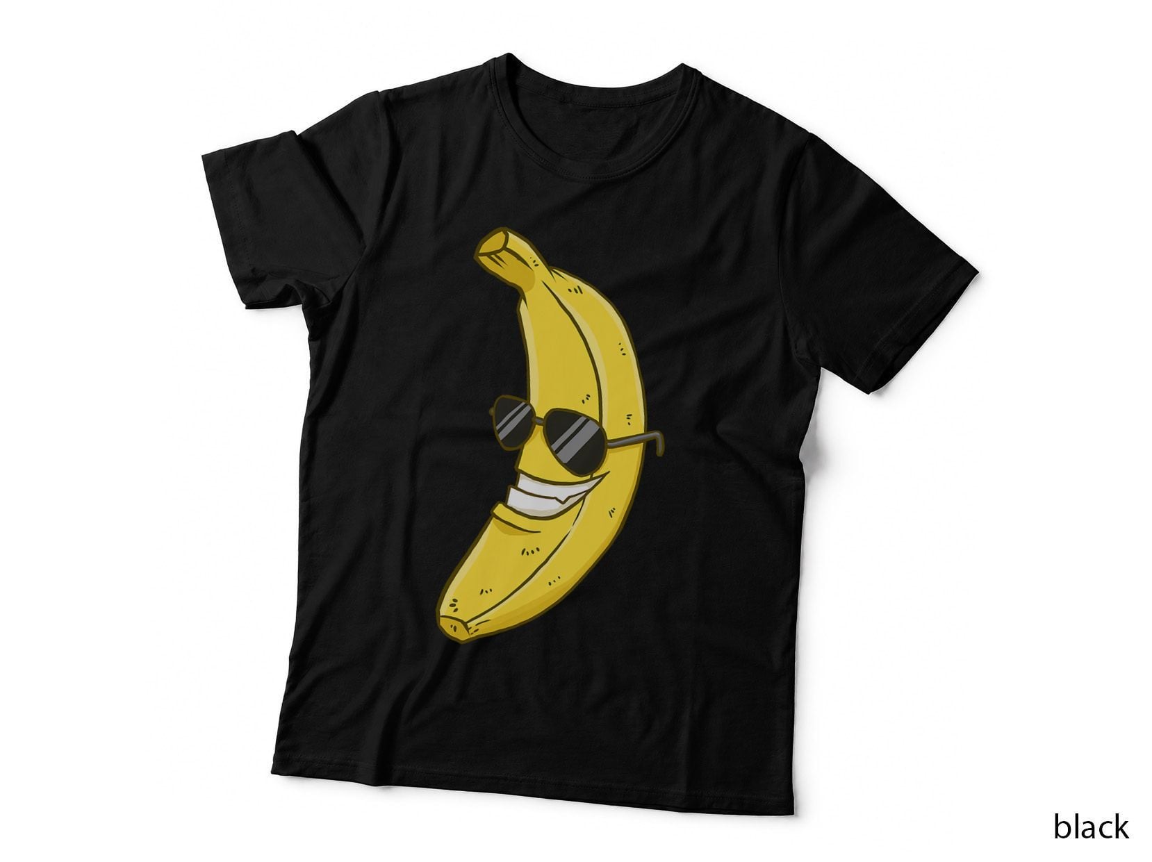 Banana Sunglasses Smiling Face Fruit Lover T-Shirt