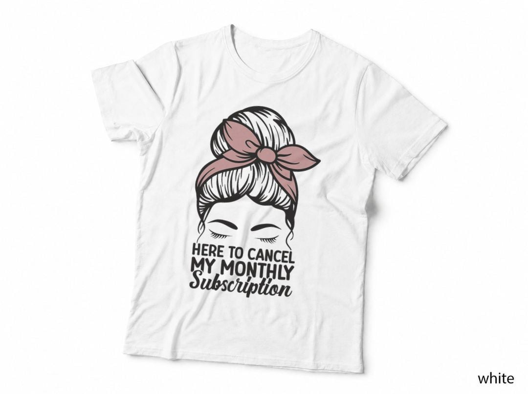 Hysterectomy Recovery Products Uterus Messy Bun T-Shirt