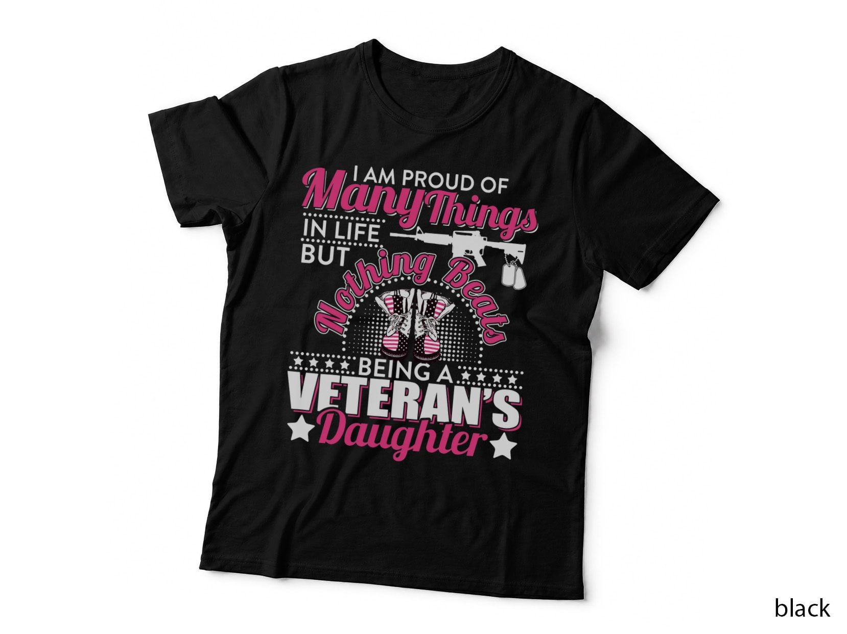 I Am Proud of Being a Veterans Daughter T T-Shirt