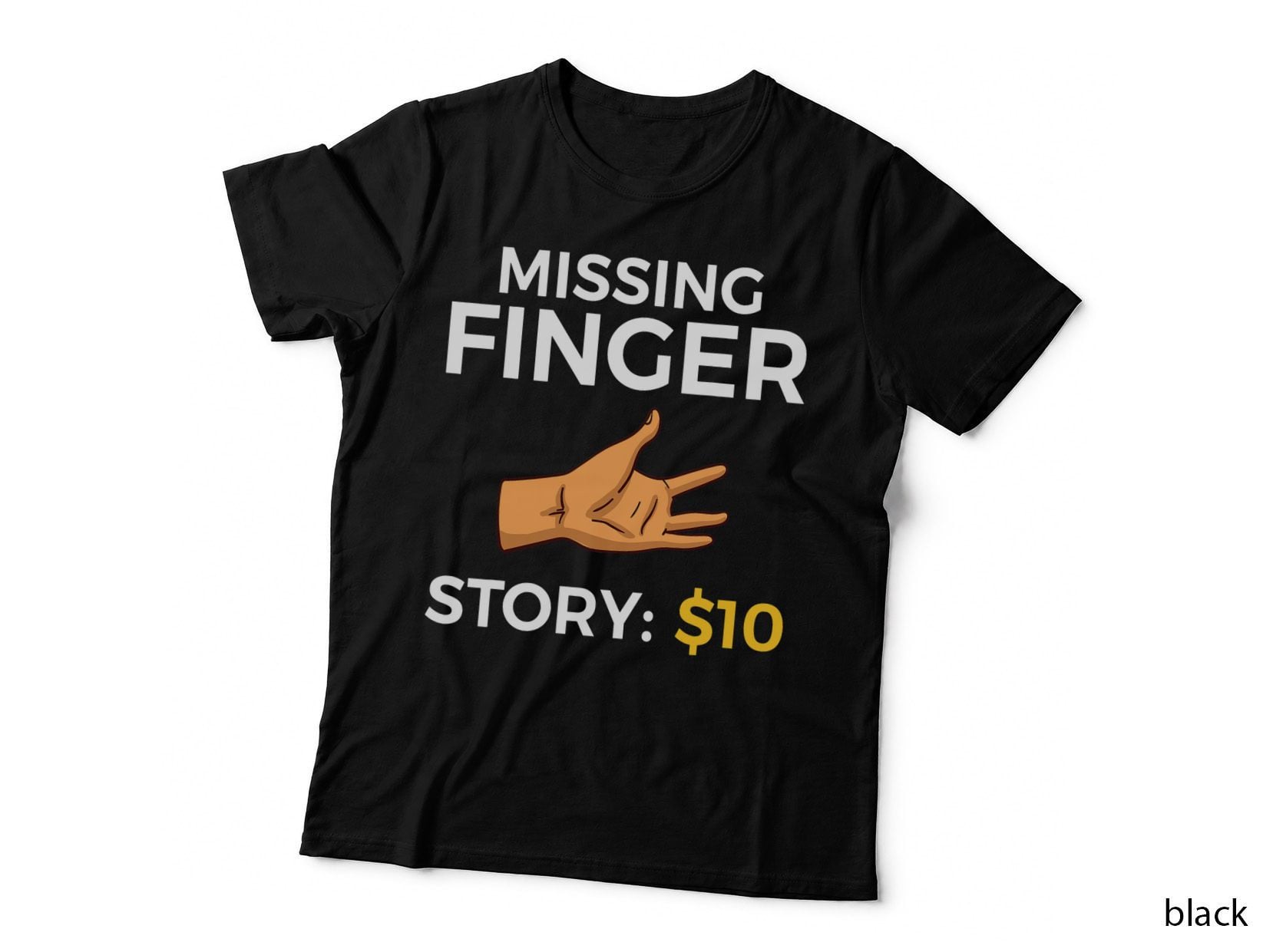 Missing Finger Prosthetic Amputation Recovery T-Shirt