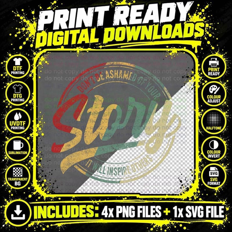Recovery Sober Your Story Will Inspire Alcoholism Png SVG Digital Bundle