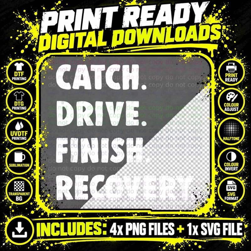 Rowing Quote Catch Drive Finish Recovery Coach Gift Png SVG Digital Bundle