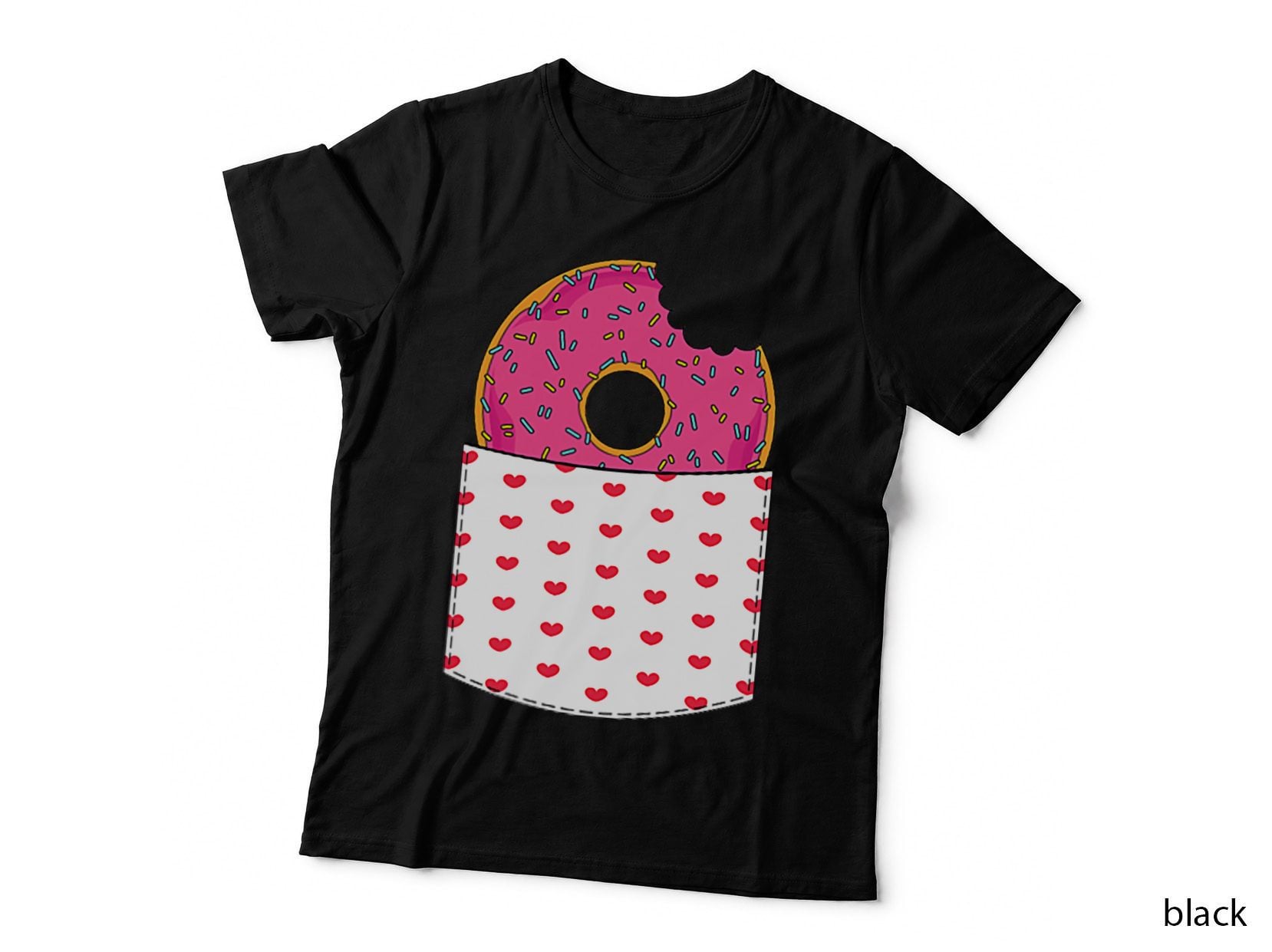 Snacks Food Sprinkles Doughnut Lover Pocket Sweets Donuts T-Shirt