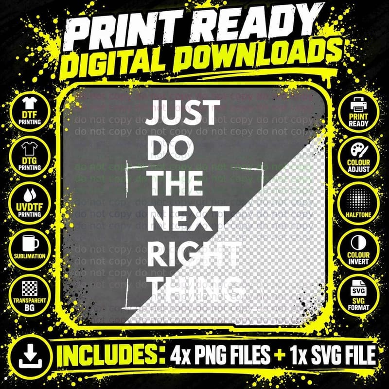 Sober Anniversary the Next Right Thing AA NA Saying Png SVG Digital Bundle