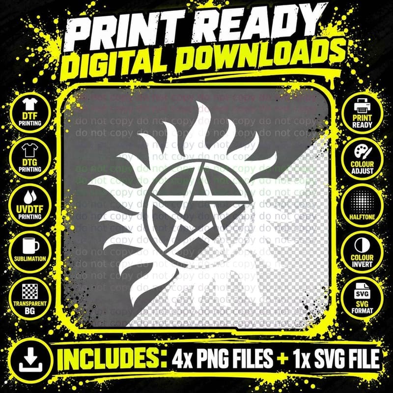 Anti Possession Symbol T Shirt Png SVG Digital Bundle