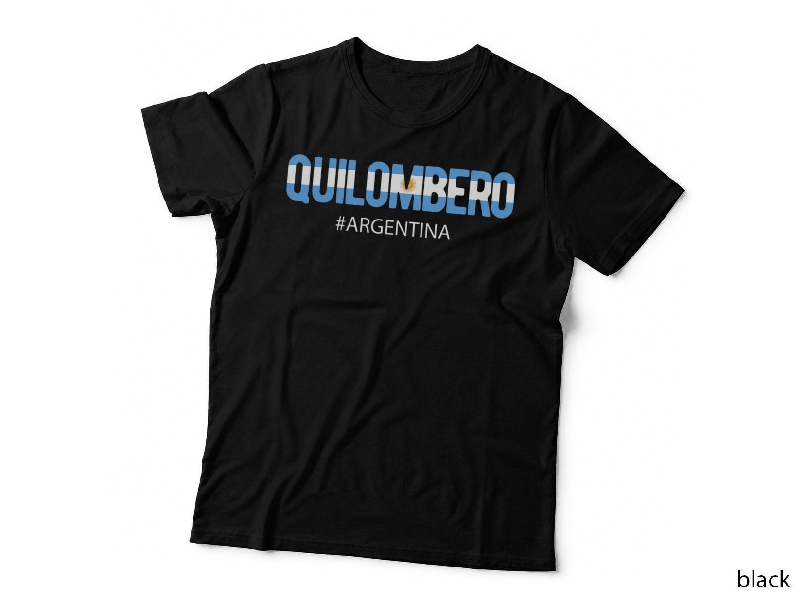 Argentina Argentinian Flag Men Camisa Hombre Quilombero T-Shirt