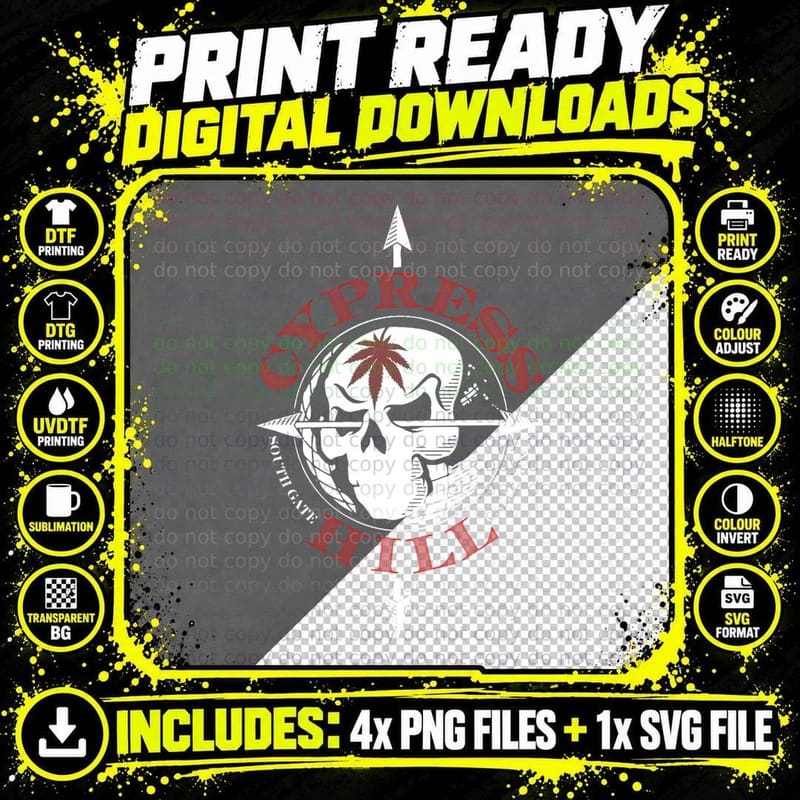 Cypress Hill - Kronologik T-Shirt Png SVG Digital Bundle
