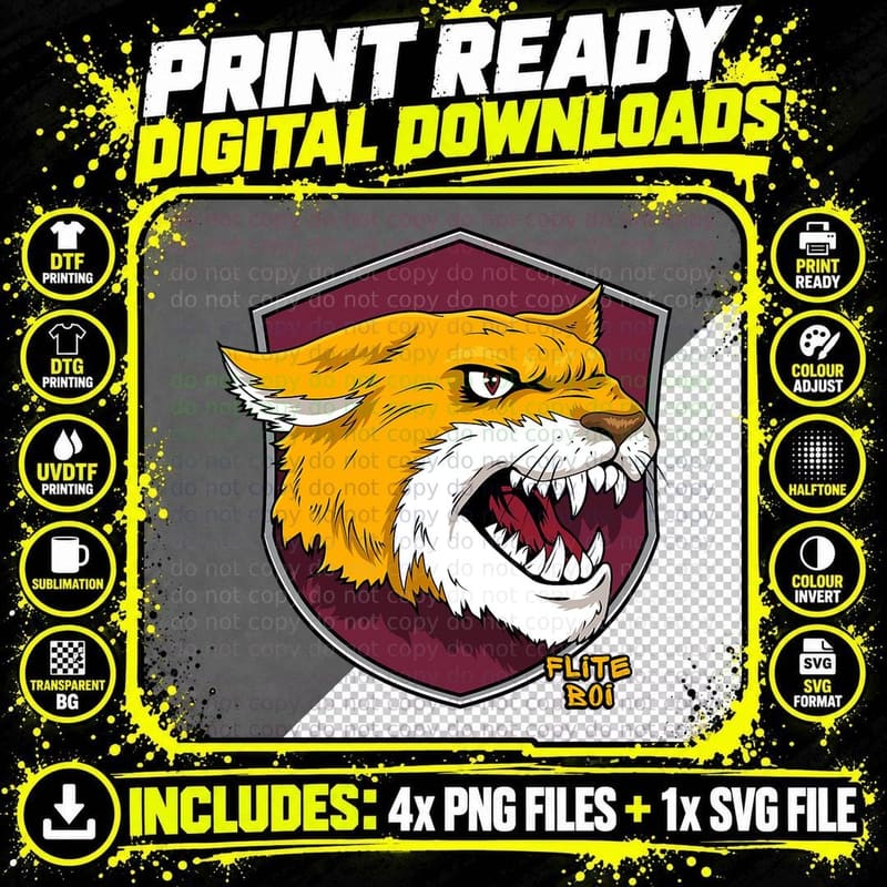 Flite Boi - Bethune-Cookman Wildcats Graphic T-Shirt Png SVG Digital Bundle