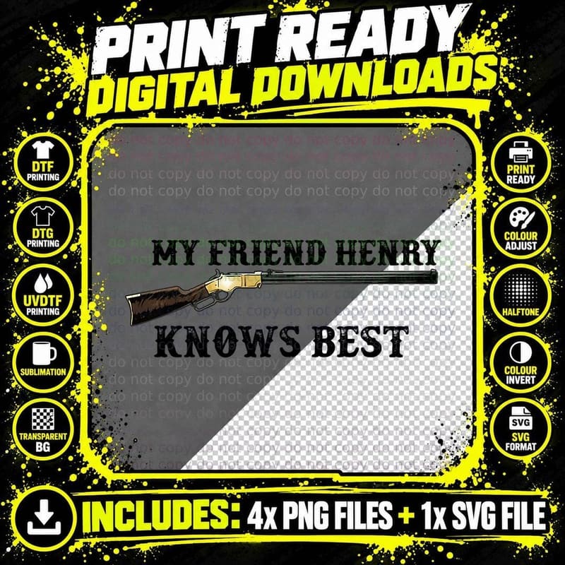 Henry Rifle T-Shirt, Great Tee Png SVG Digital Bundle