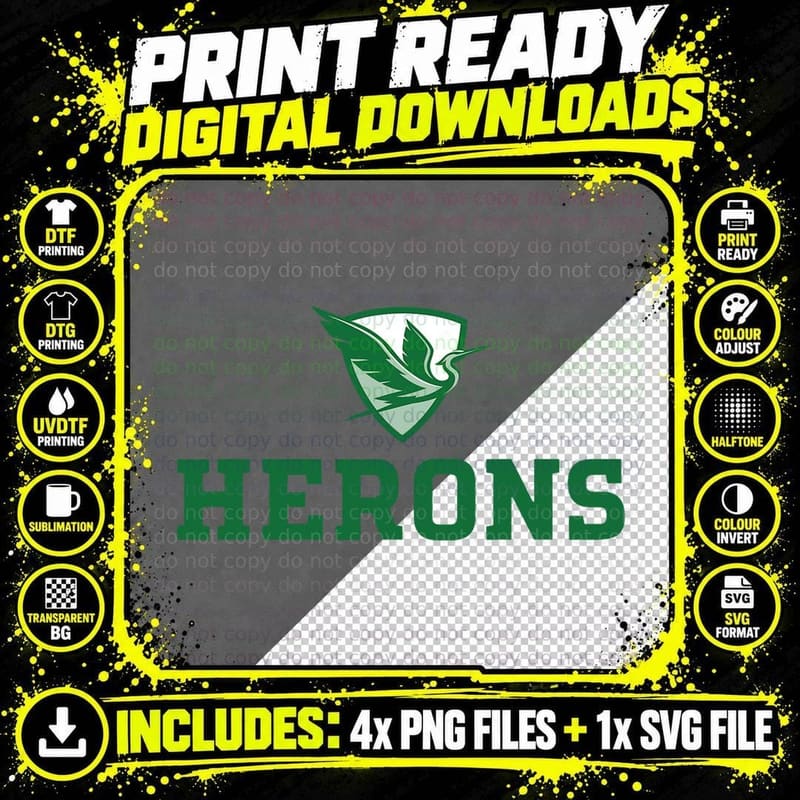 Herons Shield Logo - William Smith College - HWSC T-Shirt Png SVG Digital Bundle
