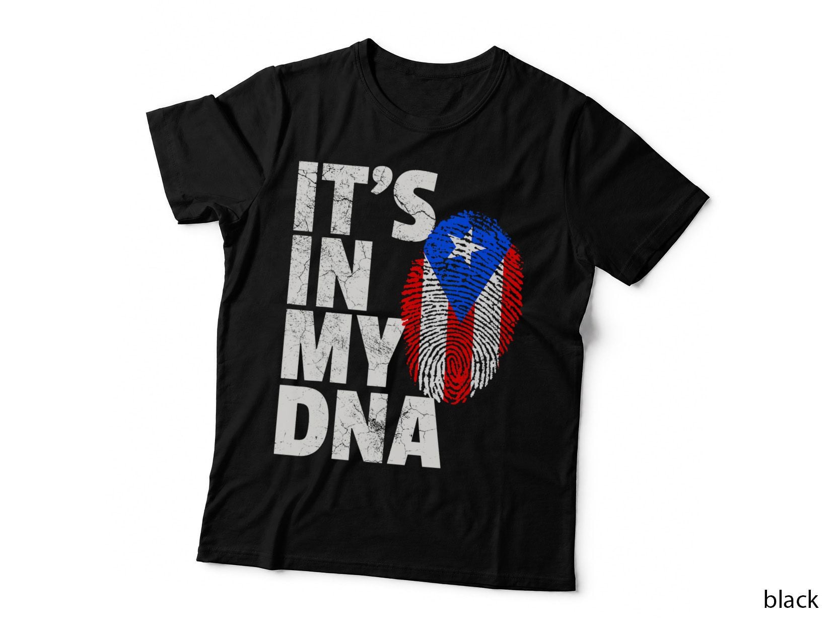 It's IN MY DNA Puerto Rico Rican Flag T Shirt Men Women Kids T-Shirt