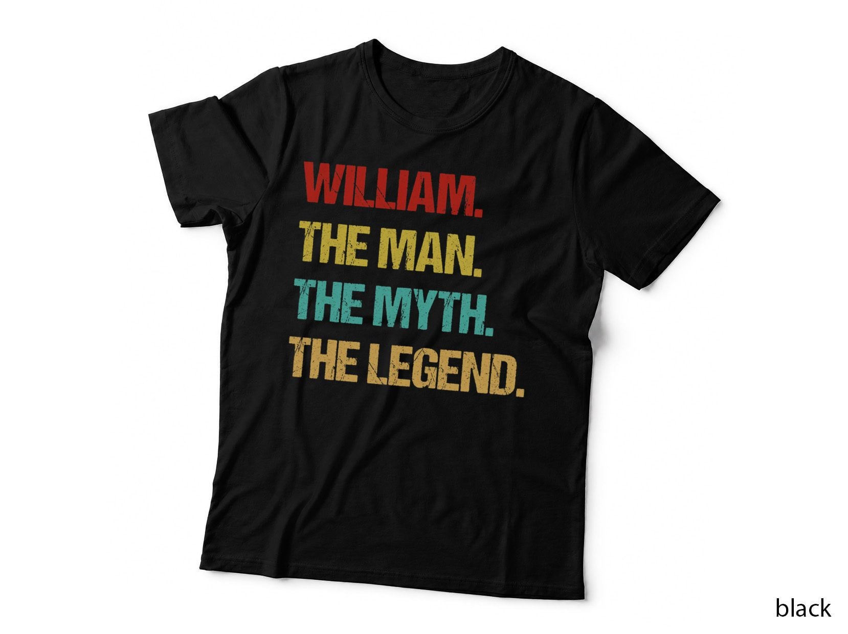 Mens William Man Myth Legend T-Shirt