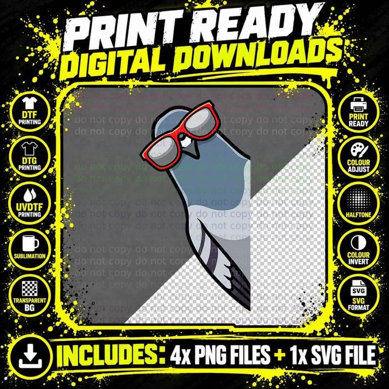 Pigeon Breeding Pigeon Breeders T-Shirt Png SVG Digital Bundle