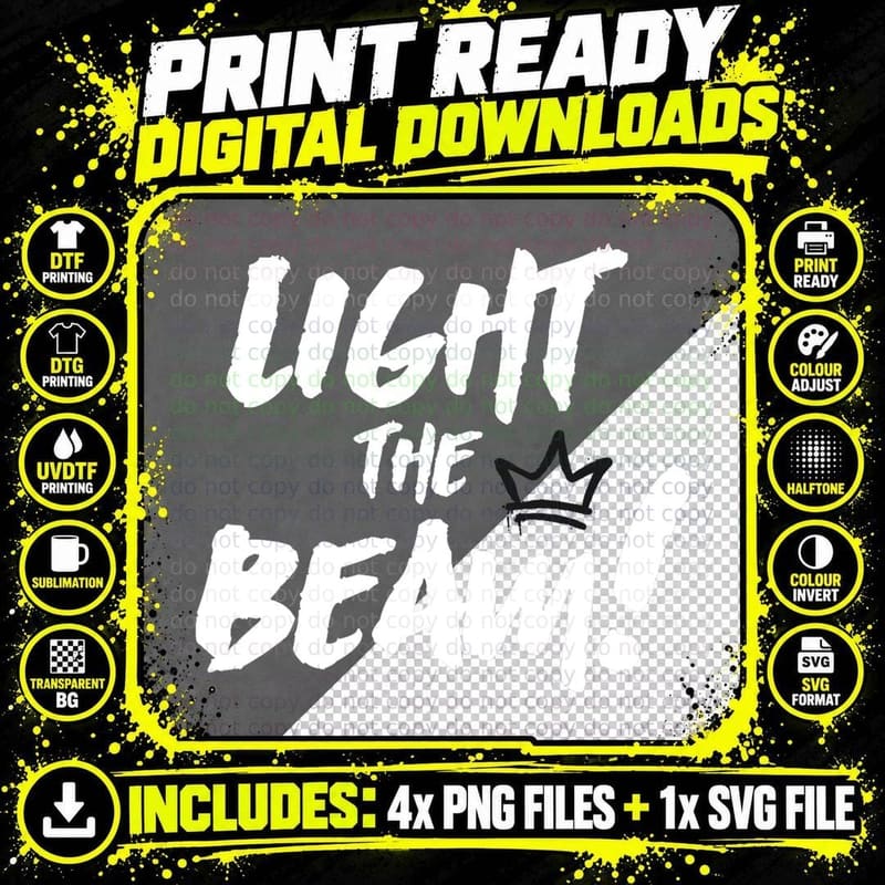 Sacramento Light the Beam T-Shirt Png SVG Digital Bundle