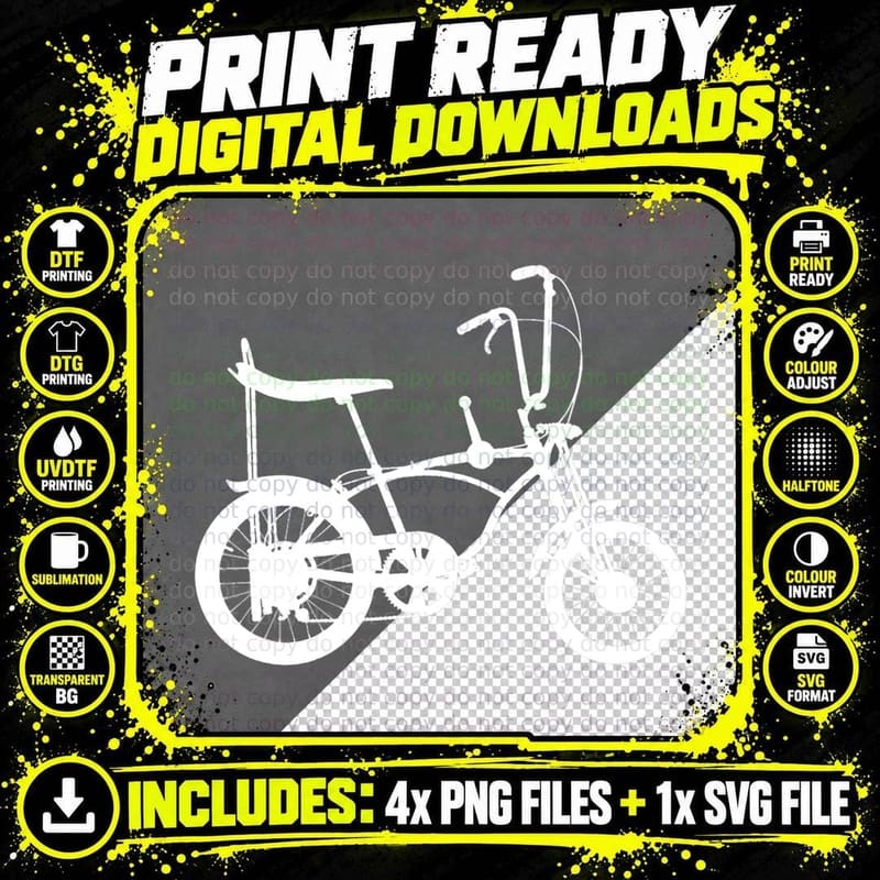 Schwinn Stingray Krate Tshirt Png SVG Digital Bundle
