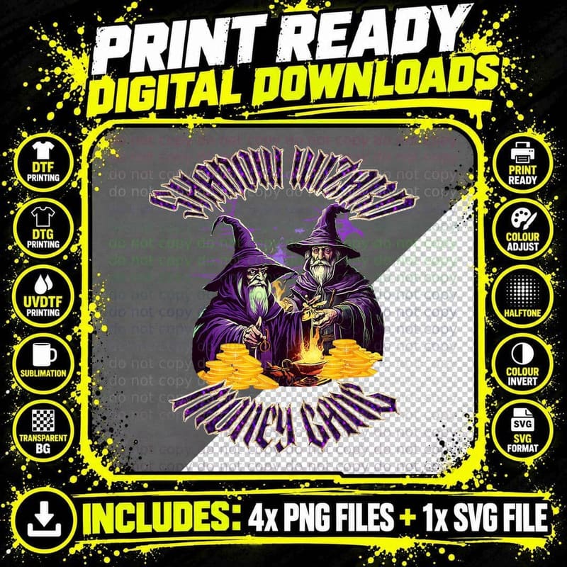 Shadow Wizard Money Gang T-Shirt Png SVG Digital Bundle