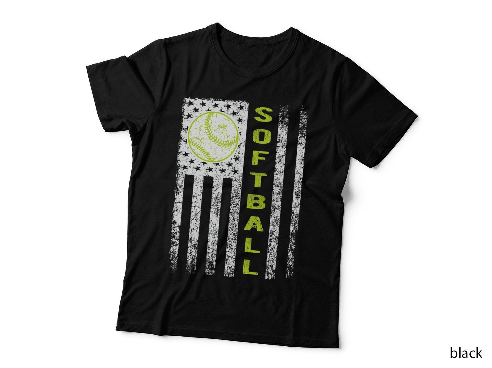 Softball Flag - Softball Coach Outfit Softball Player Gift T-Shirt